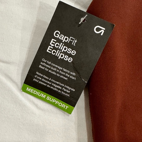 Gapfit Eclipse Redish Brown Rust Sports Bra Tank - Picture 3 of 6